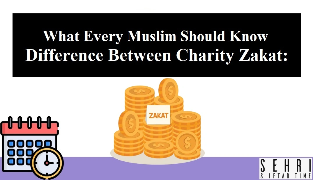 The Difference Between Charity and Zakat